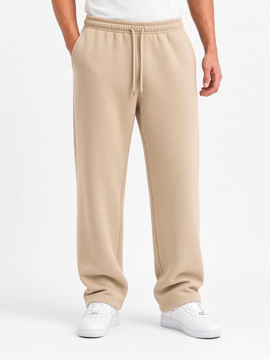 Baggy Fleece Trouser - Sand Beige